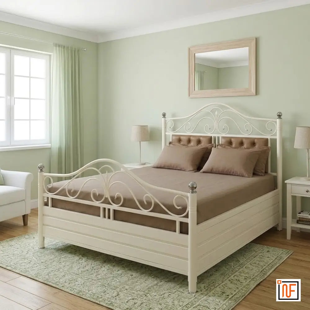 melodie-namariq-elegant-metal-bed-with-hydraulic-box-storage-twin-cushions-headboard-water-resistant-anti-rust-powder-coated-finish-ivory