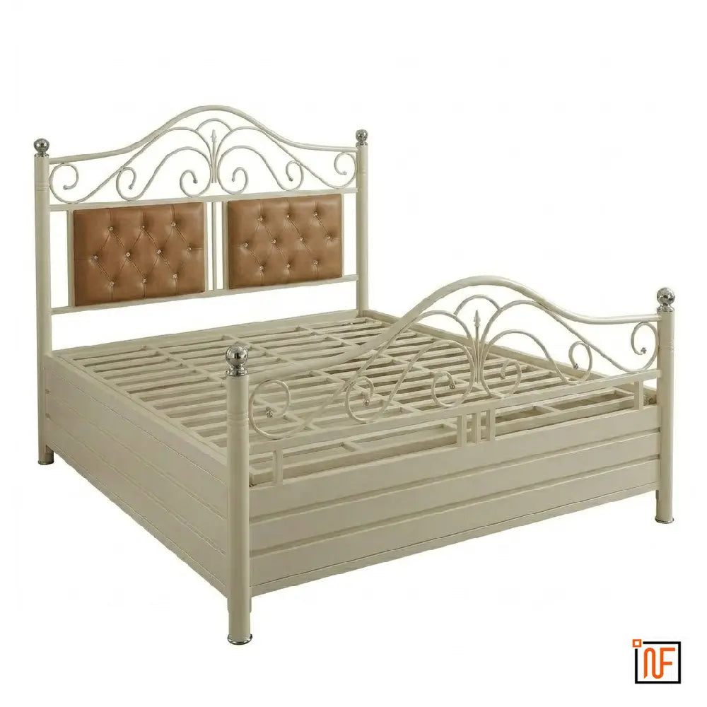 melodie-namariq-elegant-metal-bed-with-hydraulic-box-storage-twin-cushions-headboard-water-resistant-anti-rust-powder-coated-finish-ivory