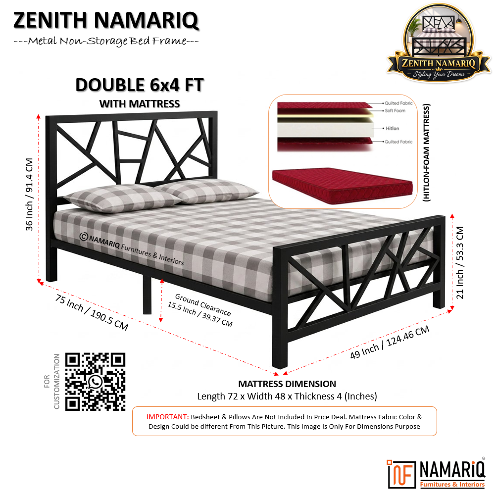 zenith-namariq-heavy-duty-metal-bed-frame-with-modern-geometric-x-pattern-solid-metal-bed-bedroom-home-furniture-with-without-mattress-powder-coated-black-finish-king-queen-double-single-sizes