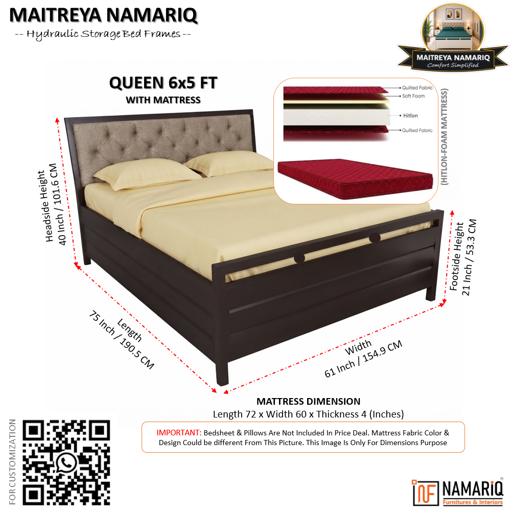 maitreya-namariq-hydraulic-storage-box-metal-bed-frame-with-tufted-fabric-headboard-bedroom-furniture-easy-assembly-premium-powder-coated-king-queen-single-sizes-brown-color