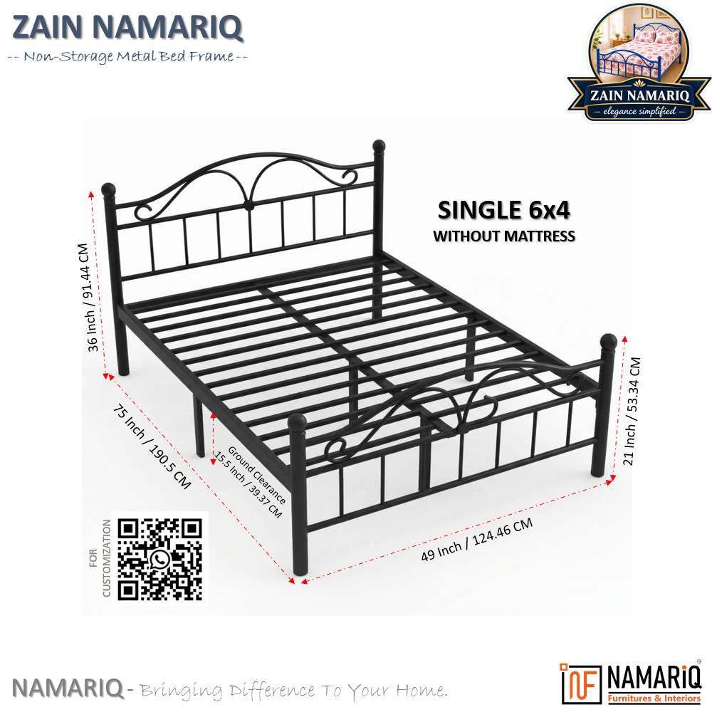 zain-namariq-wrought-iron-modern-metal-bed-cot-space-saving-bedroom-furniture-elegant-head-footboard-noise-free-easy-assembly-with-without-mattress-king-queen-single-sizes-powder-coated-black-color