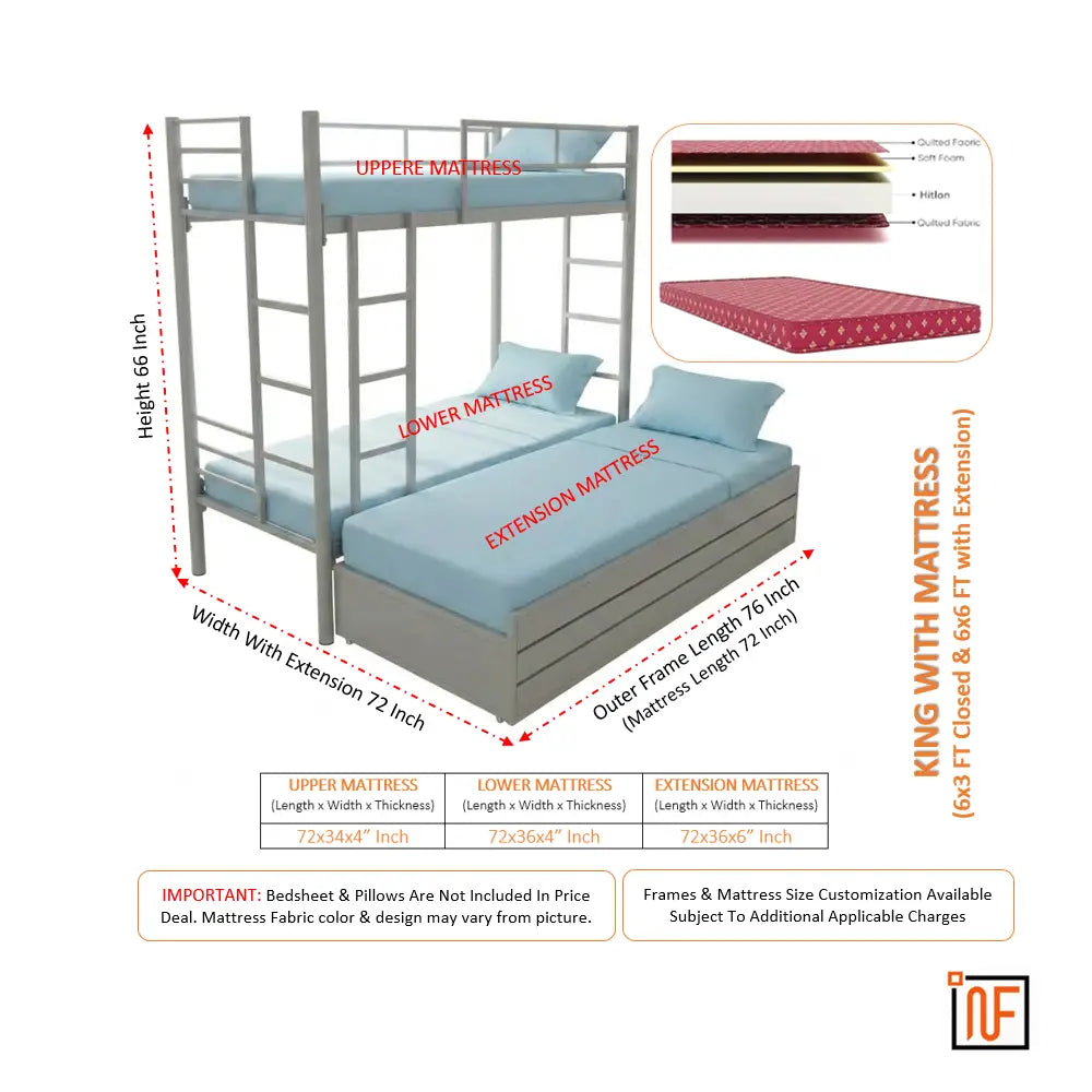 novus-namariq-twin-over-full-hydraulic-storage-triple-zone-bunk-bed-anti-rust-moisture-proof-powder-coated-finish-grey
