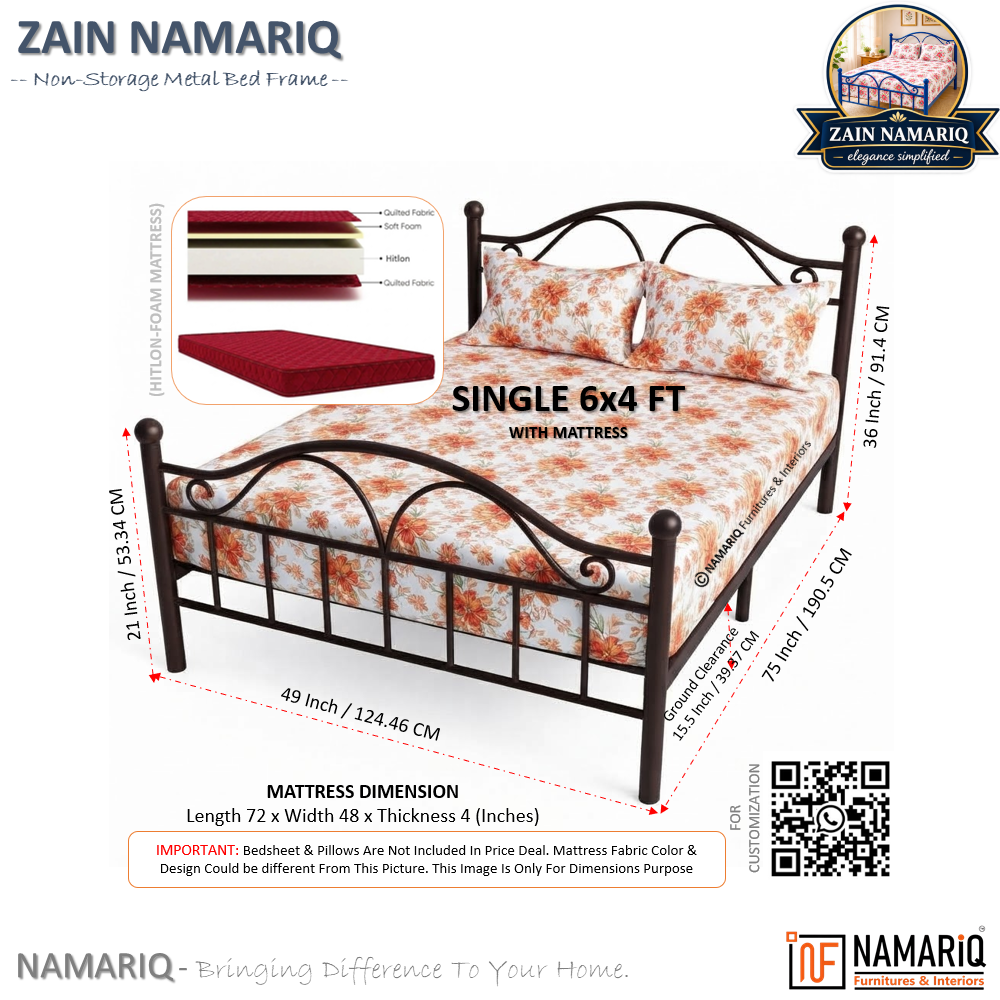 zain-namariq-wrought-iron-modern-metal-bed-cot-space-saving-bedroom-furniture-elegant-head-footboard-noise-free-easy-assembly-with-without-mattress-king-queen-single-sizes-powder-coated-brown-color