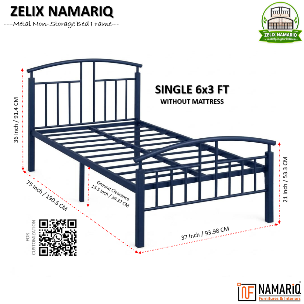 zelix-namariq-wrought-iron-metal-bed-without-inbuilt-storage-box-space-saving-bedroom-living-room-cot-bed-king-queen-single-sizes-with-without-mattress-blue-color