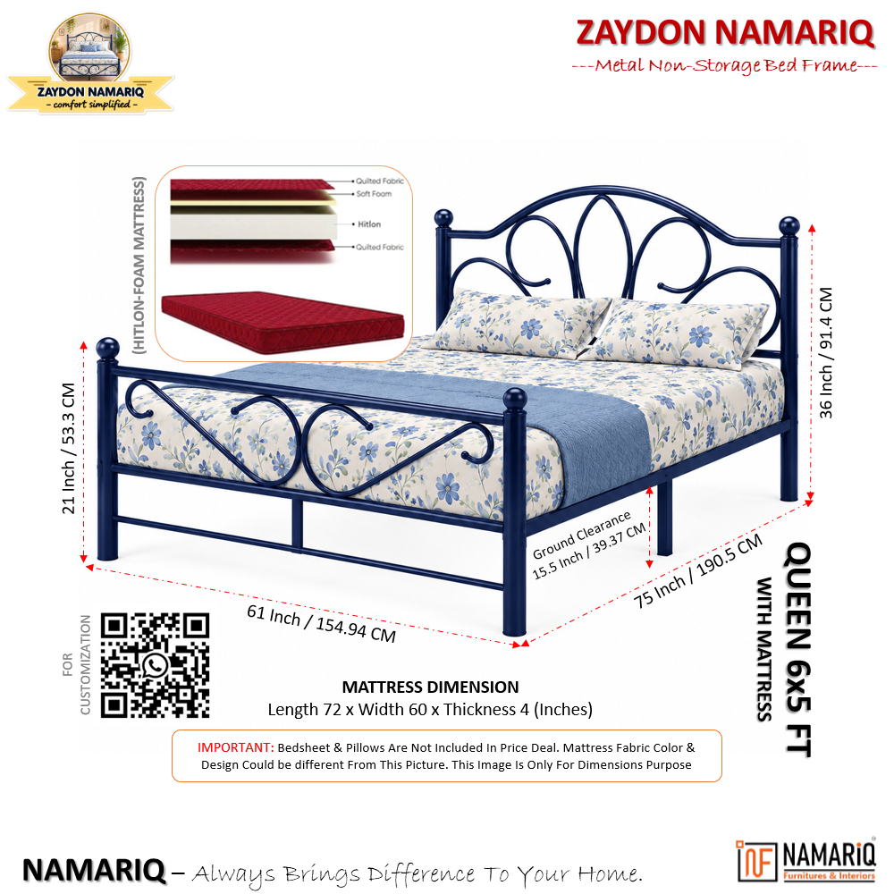 zaydon-namariq-solid-wrought-iron-metal-bed-cot-without-inbuilt-storage-box-space-saving-bedroom-furniture-artistic-head-footboard-with-without-mattress-king-queen-single-twin-sizes-powder-coated-blue-color