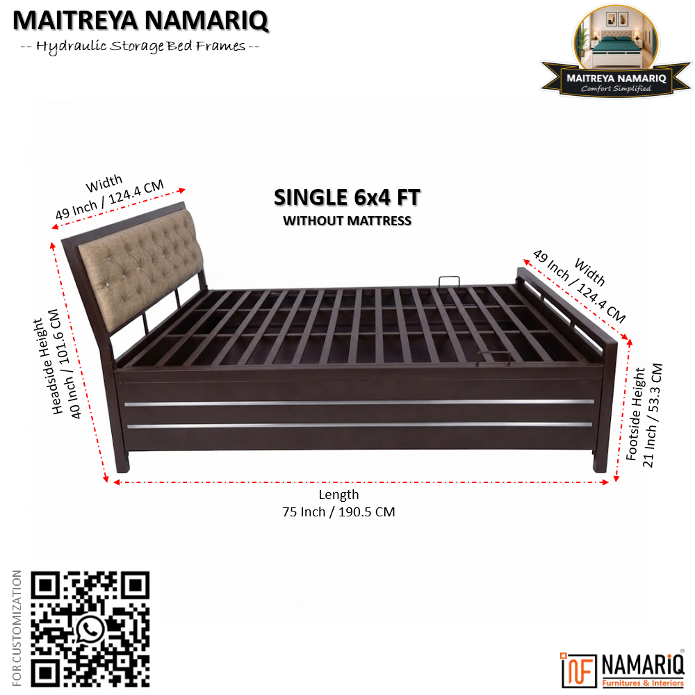 maitreya-namariq-hydraulic-storage-box-metal-bed-frame-with-tufted-fabric-headboard-bedroom-furniture-easy-assembly-premium-powder-coated-king-queen-single-sizes-brown-color