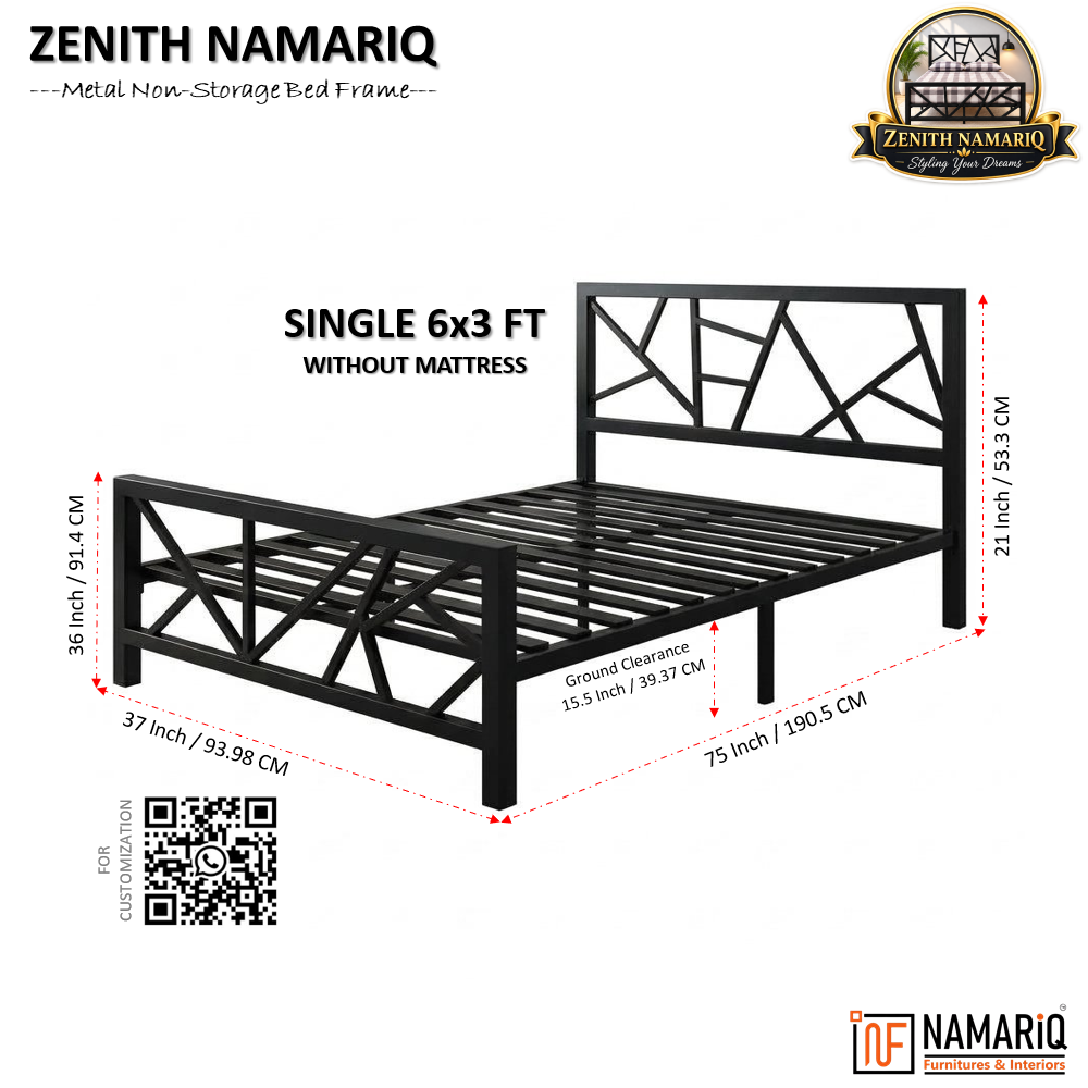 zenith-namariq-heavy-duty-metal-bed-frame-with-modern-geometric-x-pattern-solid-metal-bed-bedroom-home-furniture-with-without-mattress-powder-coated-black-finish-king-queen-double-single-sizes