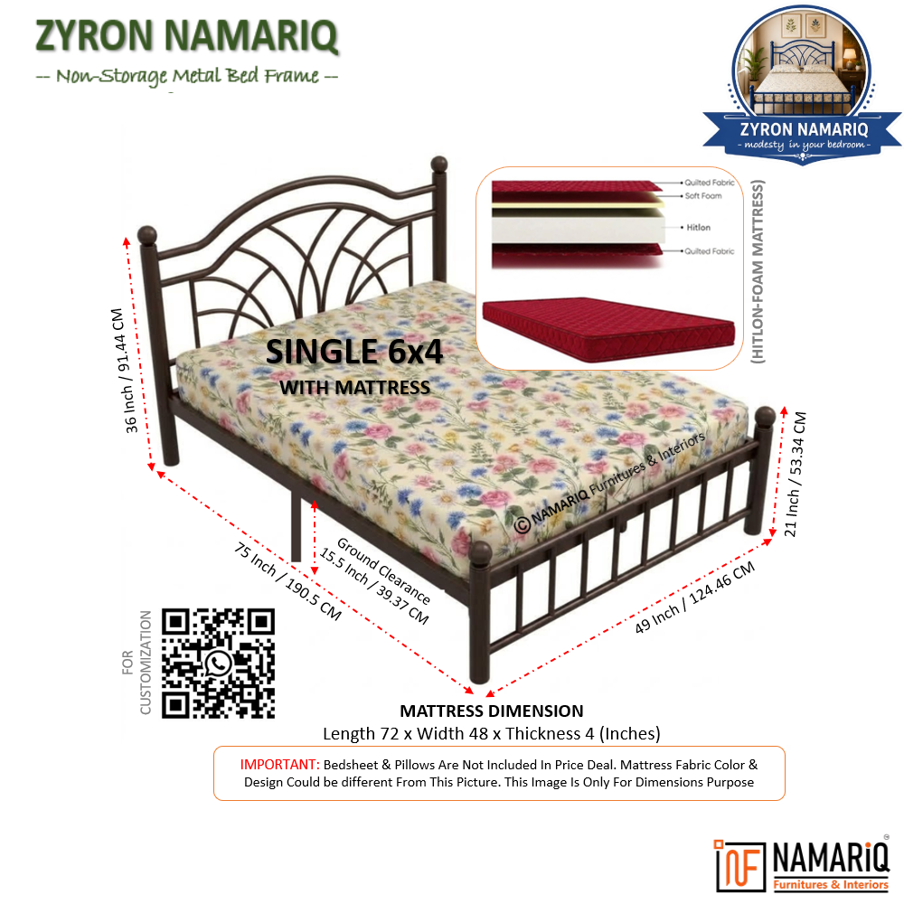 zyron-namariq-solid-wrought-iron-metal-bed-cot-without-inbuilt-storage-box-space-saving-bedroom-furniture-artistic-head-footboard-with-without-mattress-king-queen-single-sizes-powder-coated-brown-color