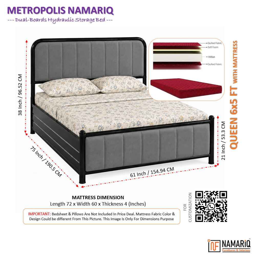 metropolis-namariq-hydraulic-storage-metal-bed-frame-with-cushioned-tufted-head-footboards-bedroom-furniture-easy-assembly-premium-powder-coated-king-queen-single-sizes-black-grey-color