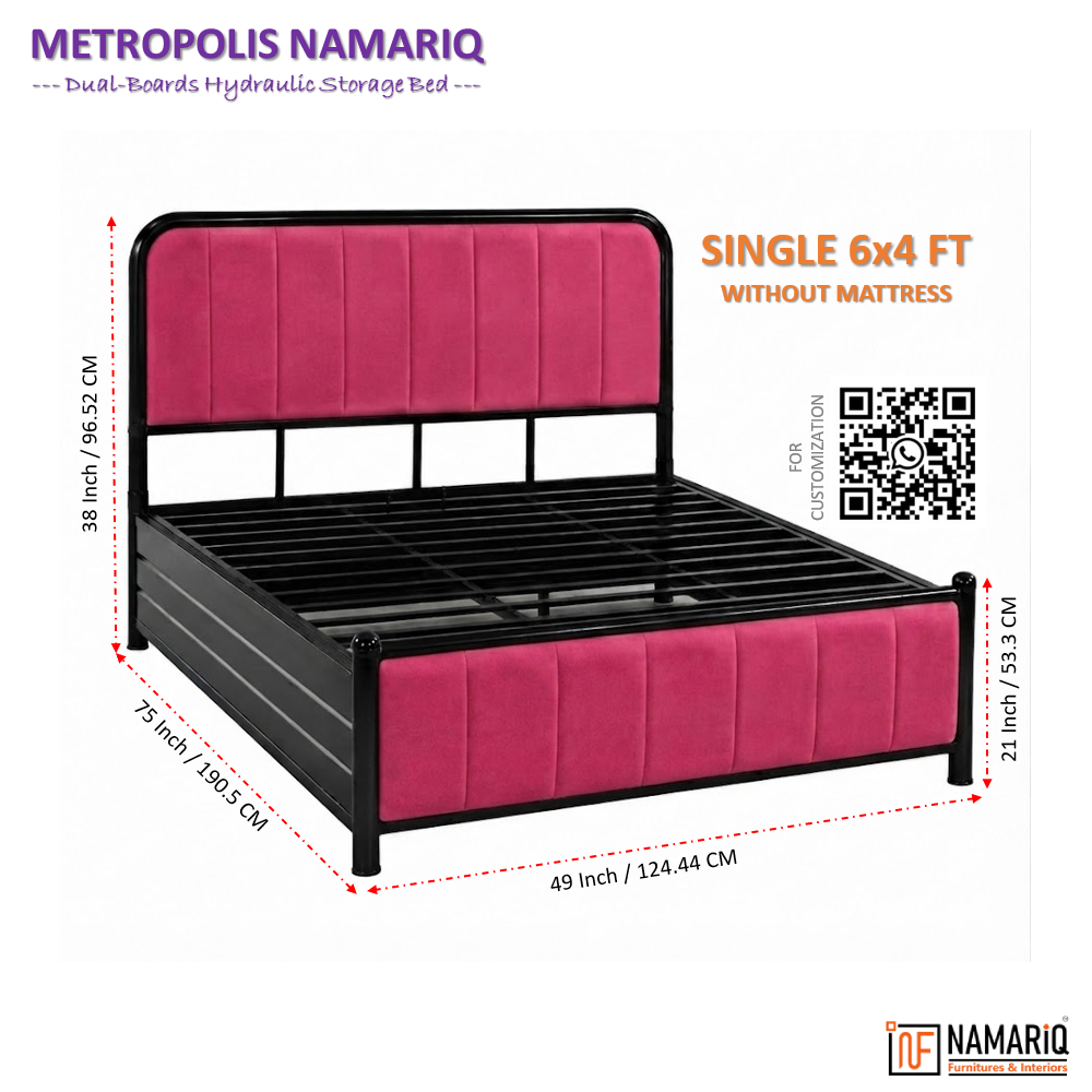 metropolis-namariq-hydraulic-storage-metal-bed-frame-with-cushioned-tufted-head-footboards-bedroom-furniture-easy-assembly-premium-powder-coated-king-queen-single-sizes-black-pink-color