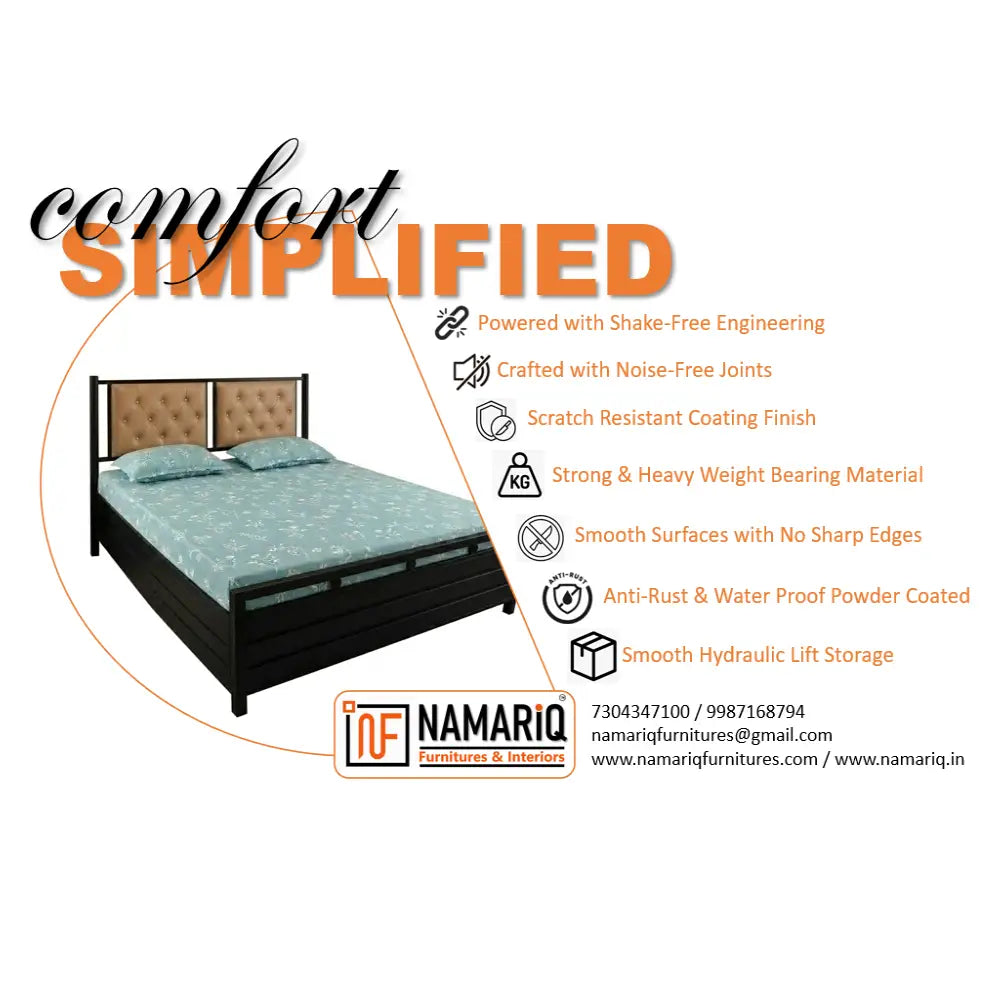 manas-namariq-comfort-metal-bed-with-hydraulic-box-storage-twin-headboard-cushion-water-resistant-anti-rust-powder-coated-finish-black