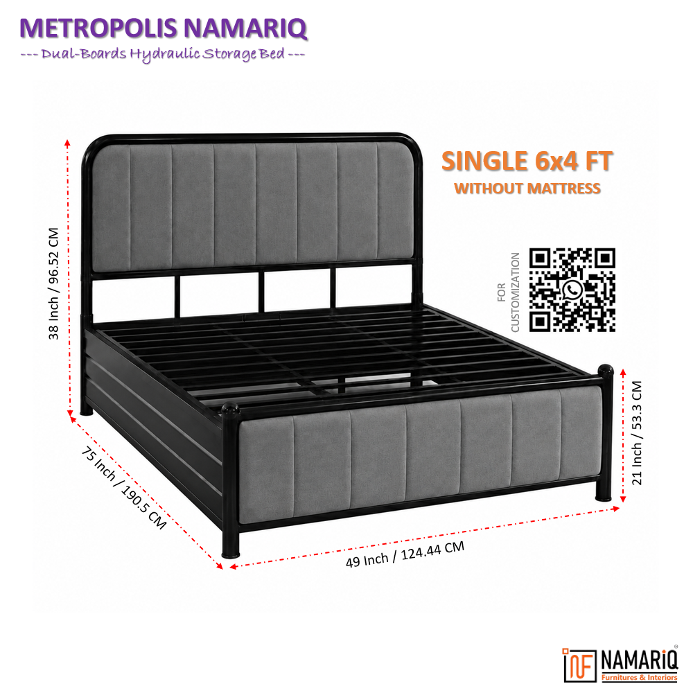metropolis-namariq-hydraulic-storage-metal-bed-frame-with-cushioned-tufted-head-footboards-bedroom-furniture-easy-assembly-premium-powder-coated-king-queen-single-sizes-black-grey-color