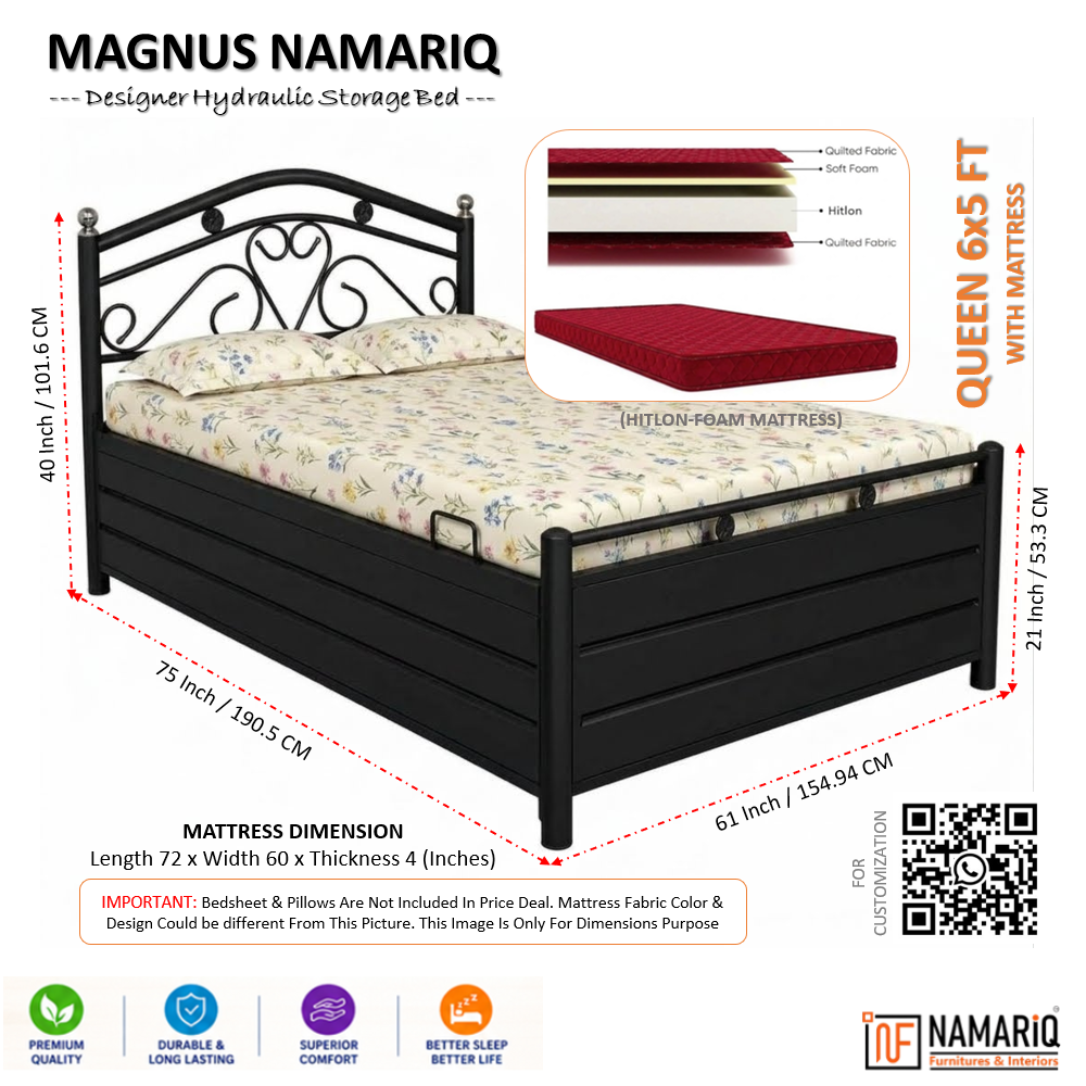 magnus-namariq-hydraulic-storage-metal-bed-frame-with-designer-headboard-bedroom-furniture-easy-assembly-premium-powder-coated-king-queen-single-sizes-black-color