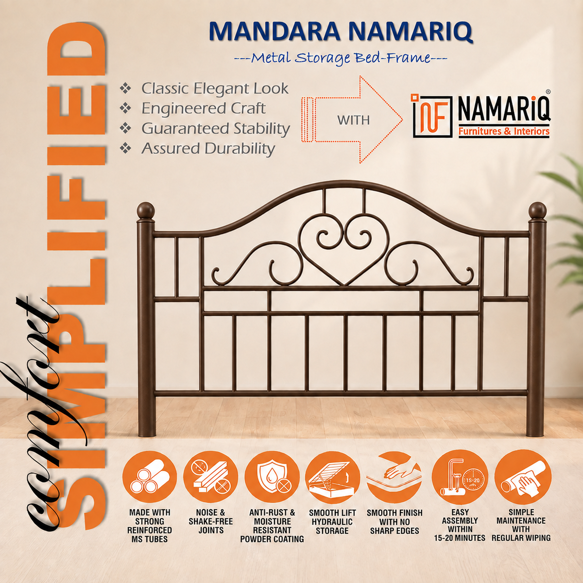 mandara-namariq-metal-hydraulic-storage-bed-frame-heavy-duty-scrolled-heart-headboard-bedroom-furniture-easy-assembly-premium-powder-coated-king-queen-single-sizes-brown-color