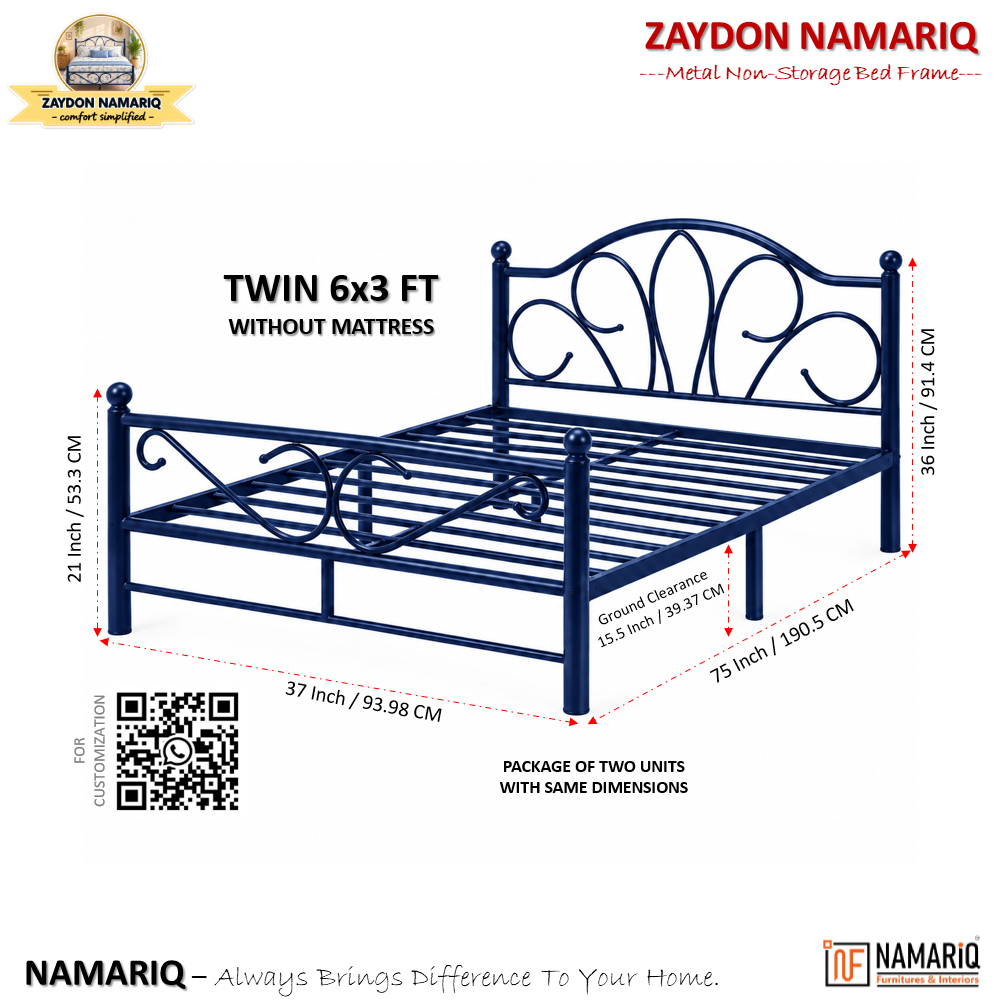 zaydon-namariq-solid-wrought-iron-metal-bed-cot-without-inbuilt-storage-box-space-saving-bedroom-furniture-artistic-head-footboard-with-without-mattress-king-queen-single-twin-sizes-powder-coated-blue-color