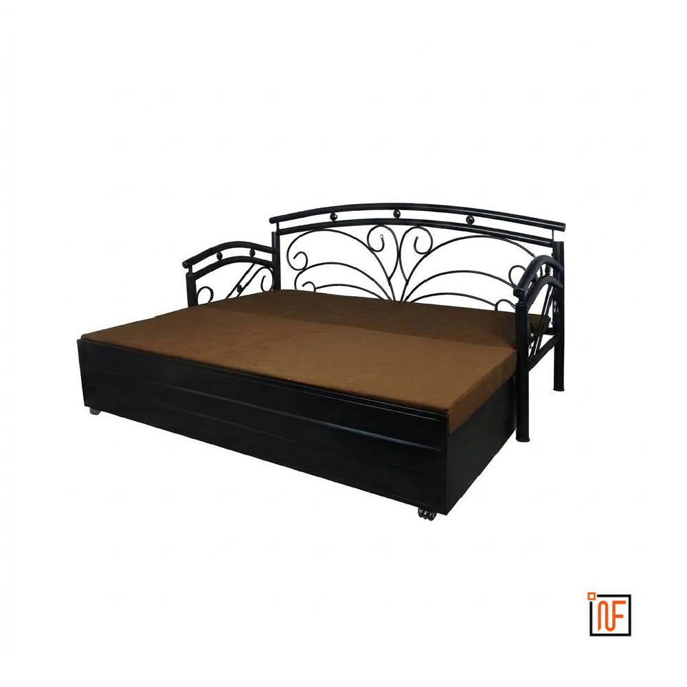 onyx-namariq-butterfly-design-frame-metal-sofa-cum-bed-convertible-sofa-cum-bed-with-hydraulic-box-storage-for-bedroom-living-room-water-resistant-anti-rust-powder-coated-finish-black-brown-tone