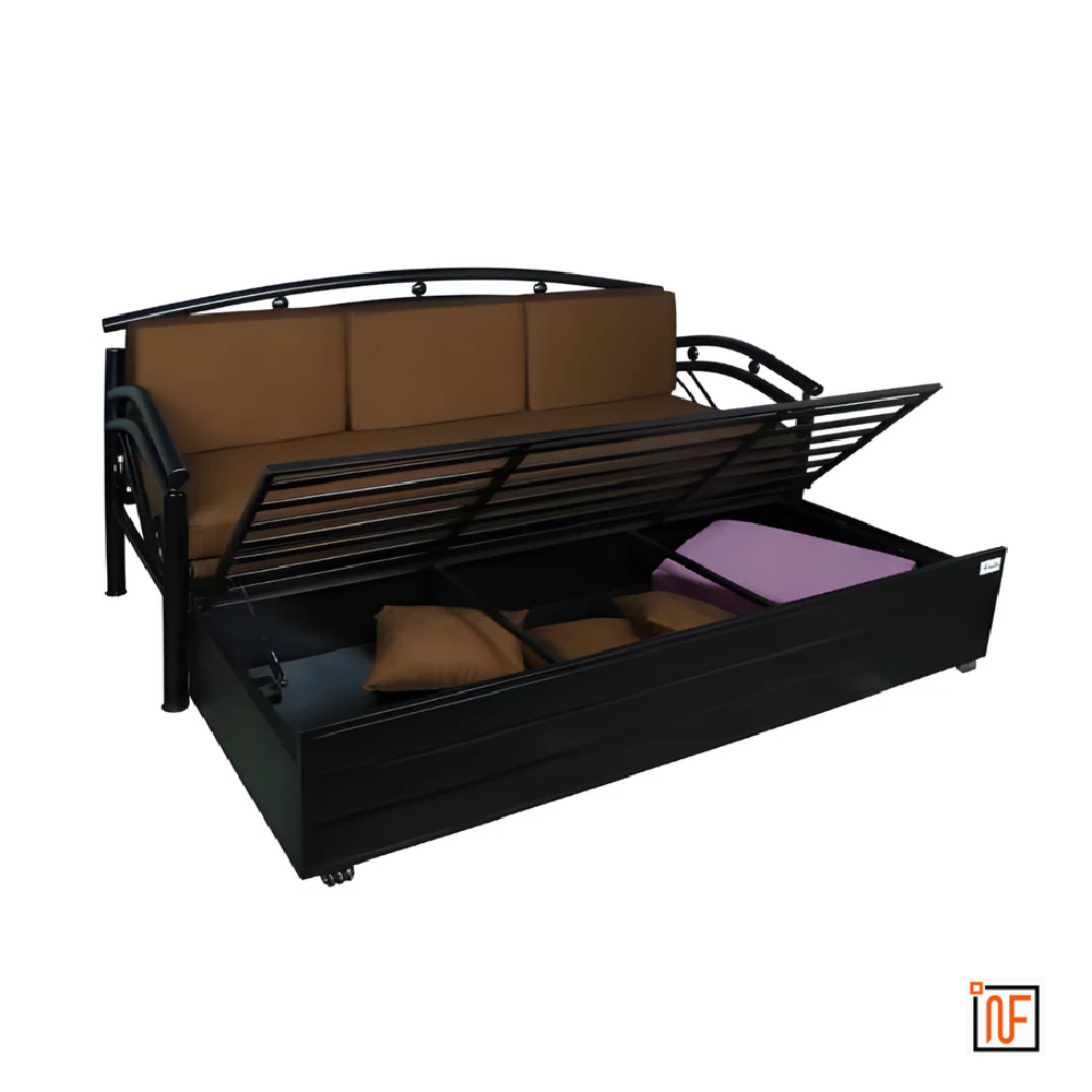 onyx-namariq-butterfly-design-frame-metal-sofa-cum-bed-convertible-sofa-cum-bed-with-hydraulic-box-storage-for-bedroom-living-room-water-resistant-anti-rust-powder-coated-finish-black-brown-tone