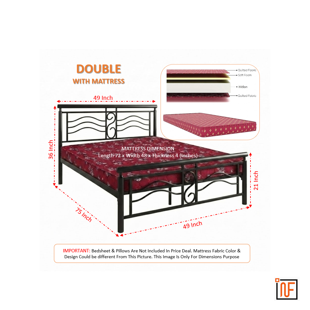 zephyr-namariq-modern-sleek-wavey-wrought-iron-metal-bed-cot-for-bedroom-without-inbuilt-storage-water-resistant-anti-rust-powder-coated-finish-black