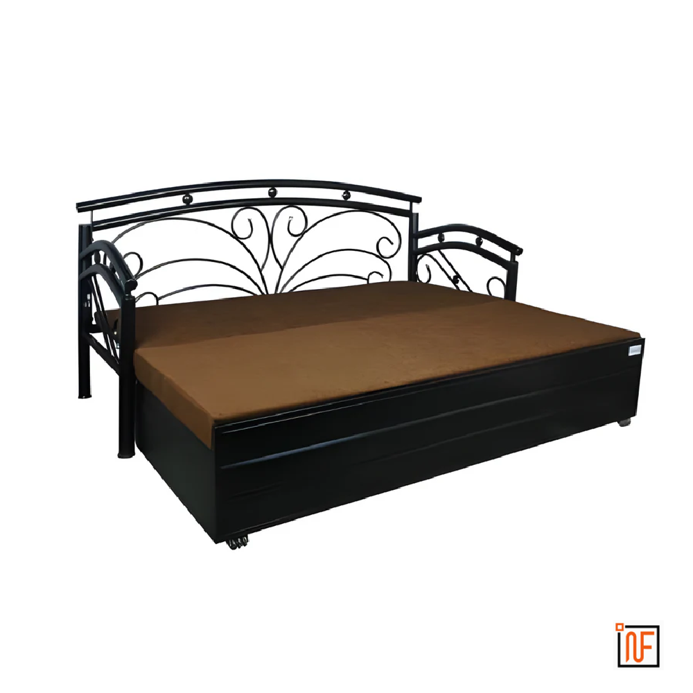 onyx-namariq-butterfly-design-frame-metal-sofa-cum-bed-convertible-sofa-cum-bed-with-hydraulic-box-storage-for-bedroom-living-room-water-resistant-anti-rust-powder-coated-finish-black-brown-tone