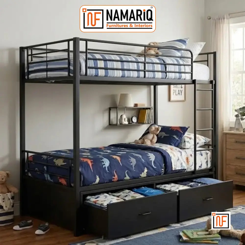 yugma-namariq-twin-over-twin-heavy-duty-metal-bunk-bed-with-integrated-dual-drawer-storage-anti-rust-water-resistant-powder-coated-finish-black