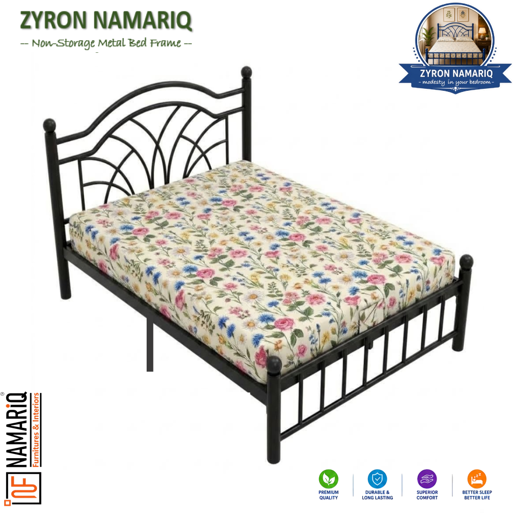 zyron-namariq-solid-wrought-iron-metal-bed-cot-without-inbuilt-storage-box-space-saving-bedroom-furniture-artistic-head-footboard-with-without-mattress-king-queen-single-sizes-powder-coated-black-color
