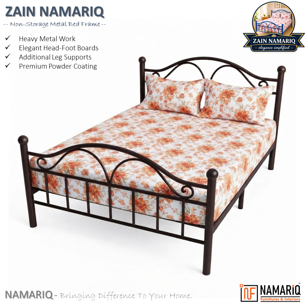 zain-namariq-wrought-iron-modern-metal-bed-cot-space-saving-bedroom-furniture-elegant-head-footboard-noise-free-easy-assembly-with-without-mattress-king-queen-single-sizes-powder-coated-brown-color