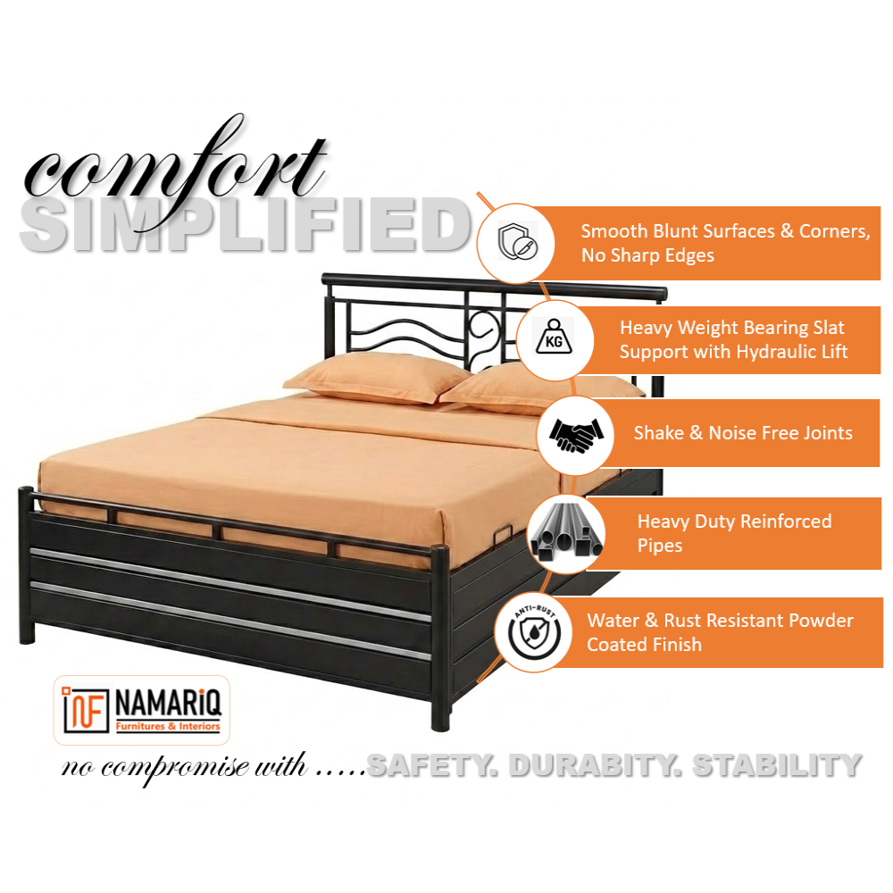 matrix-namariq-wavey-designed-wrought-iron-metal-bed-with-hydraulic-box-storage-water-resistant-anti-rust-powder-coated-finish-black