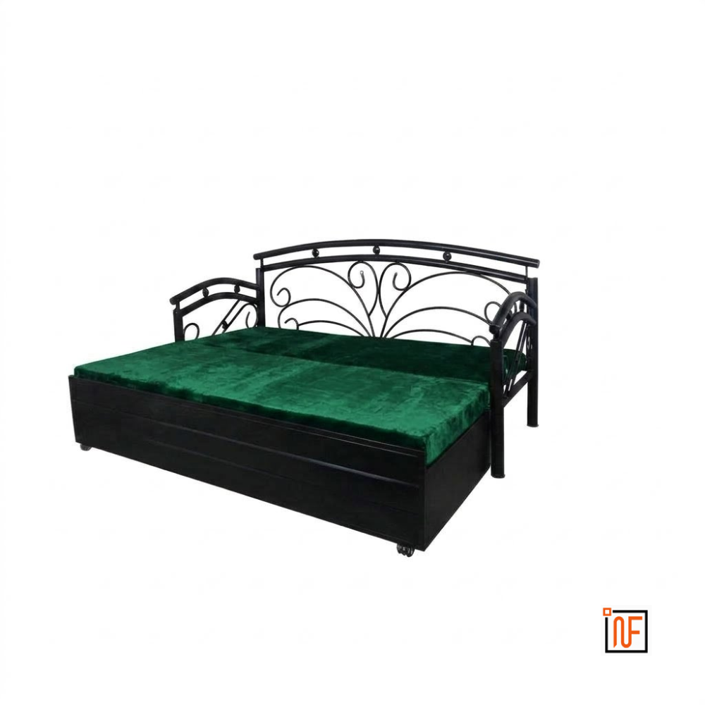 onyx-namariq-butterfly-design-frame-metal-sofa-cum-bed-convertible-sofa-cum-bed-with-hydraulic-box-storage-for-bedroom-living-room-water-resistant-anti-rust-powder-coated-finish-black-green-tone