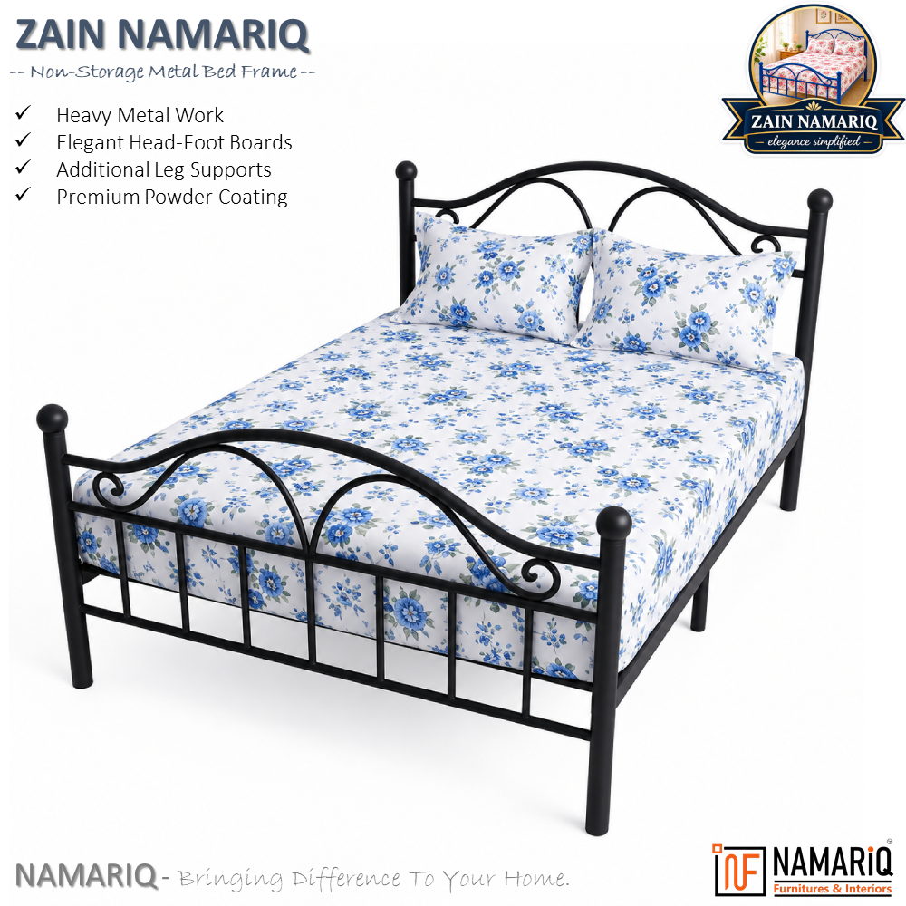 zain-namariq-wrought-iron-modern-metal-bed-cot-space-saving-bedroom-furniture-elegant-head-footboard-noise-free-easy-assembly-with-without-mattress-king-queen-single-sizes-powder-coated-black-color