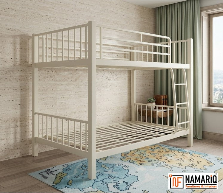 kidmania-namariq-twin-over-twin-heavy-duty-metal-bunk-bed-without-storage-box-designed-for-kids-teenagers-and-adult-siblings-ivory-white-color-without-mattress