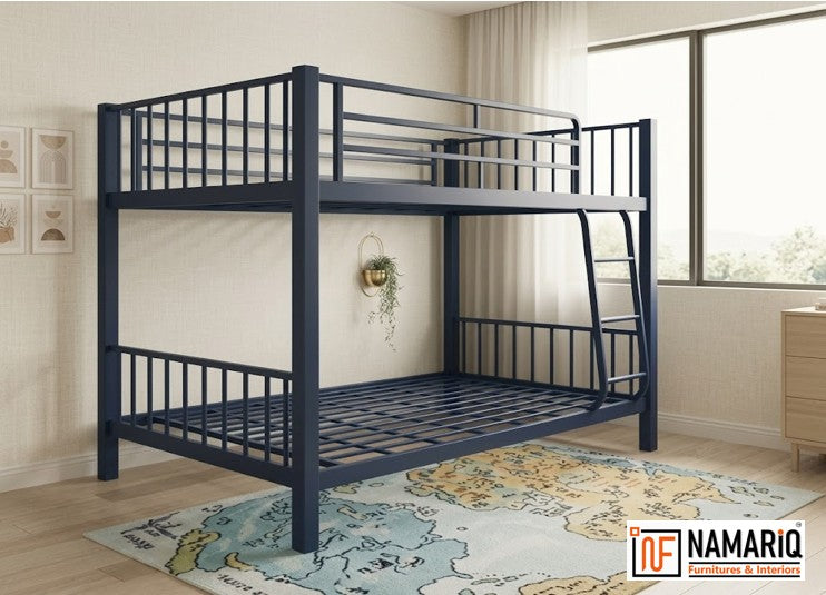 kidmania-namariq-twin-over-twin-heavy-duty-metal-bunk-bed-without-storage-box-designed-for-kids-teenagers-and-adult-siblings-blue-color-without-mattress