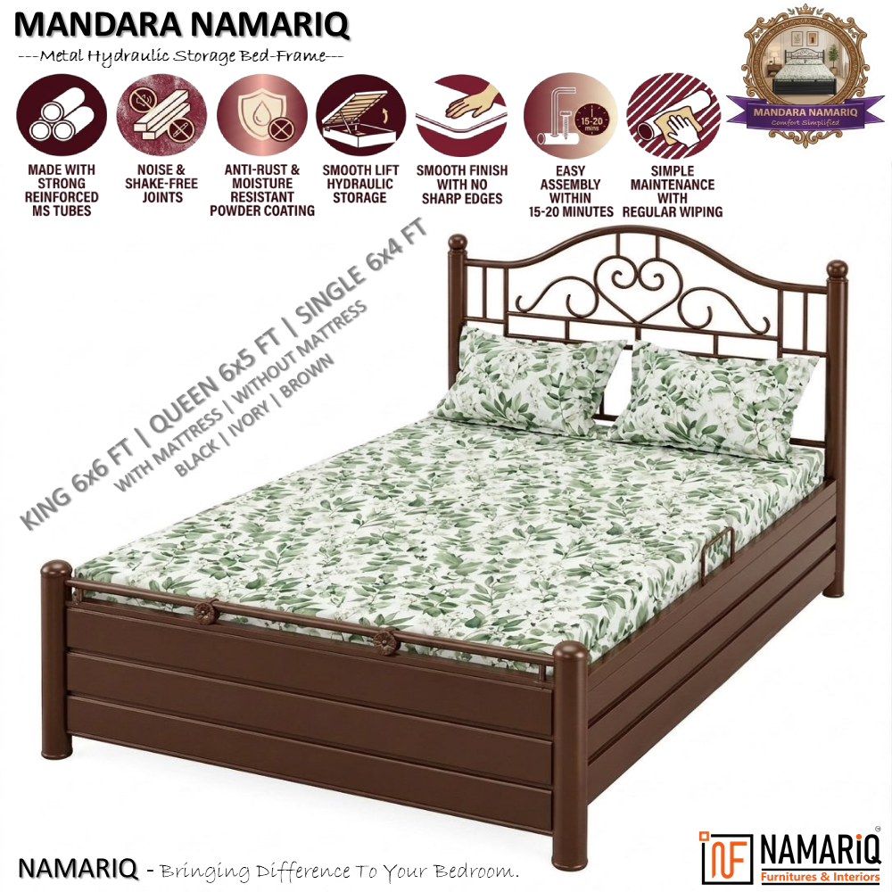 mandara-namariq-metal-hydraulic-storage-bed-frame-heavy-duty-scrolled-heart-headboard-bedroom-furniture-easy-assembly-premium-powder-coated-king-queen-single-sizes-brown-color