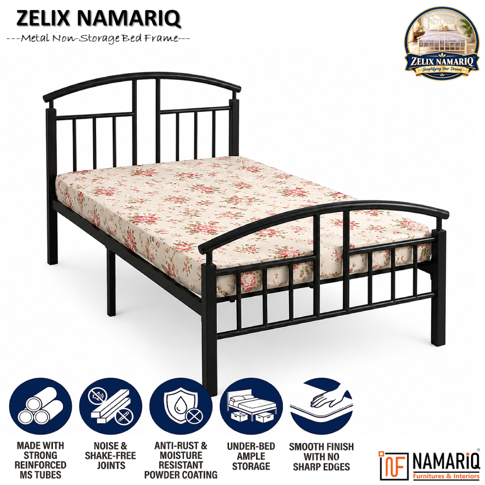 zelix-namariq-wrought-iron-metal-bed-without-inbuilt-storage-box-space-saving-bedroom-living-room-cot-bed-king-queen-single-sizes-with-without-mattress-black-color