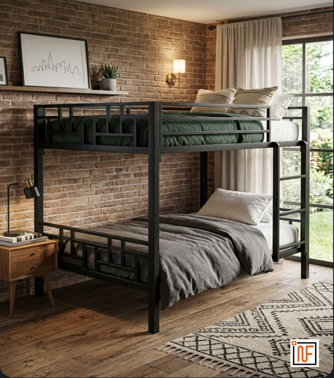 parivar-namariq-upgrade-your-sleep-space-with-the-namariq-full-over-full-metal-bunk-bed-for-4-persons-without-box-storage-without-mattresses-matte-black-powder-coated-finish