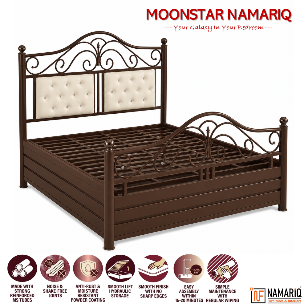 moonstar-namariq-heavy-duty-metal-bed-frame-hydraulic-box-storage-designer-headboard-twin-cushions-designer-footboard-king-queen-super-king-super-queen-sizes-water-resistant-anti-rust-powder-coated-brown-color