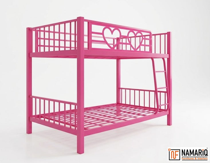 girliyappa-namariq-twin-hearts-twin-over-twin-metal-bunk-bed-without-storage-heavy-duty-powder-coated-pink-color