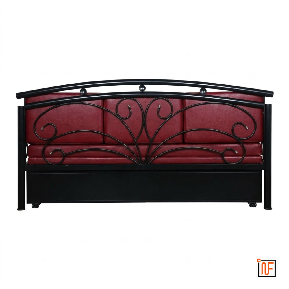 onyx-namariq-butterfly-design-frame-metal-sofa-cum-bed-convertible-sofa-cum-bed-with-hydraulic-box-storage-for-bedroom-living-room-water-resistant-anti-rust-powder-coated-finish-black-red-tone
