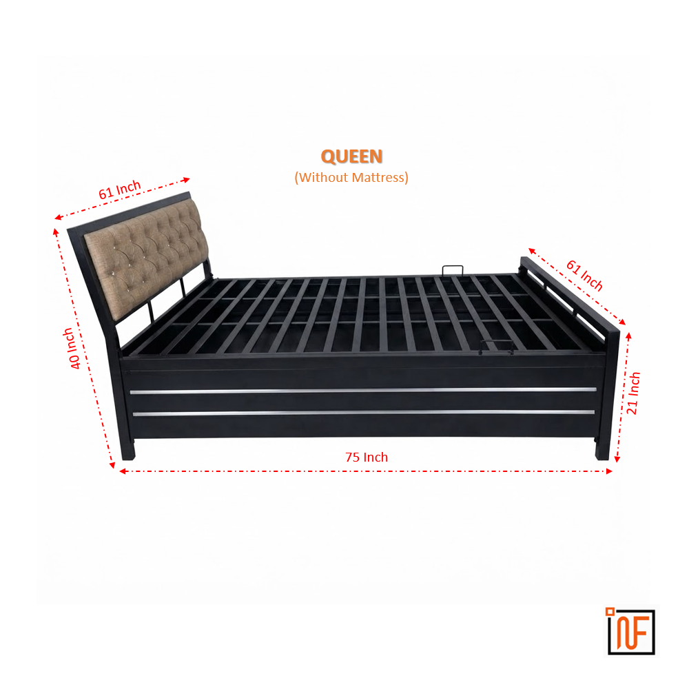 mirabilis-namariq-sanctuary-wrought-iron-metal-bed-with-hydraulic-box-storage-headboard-cushion-water-resistant-anti-rust-powder-coated-finish-black