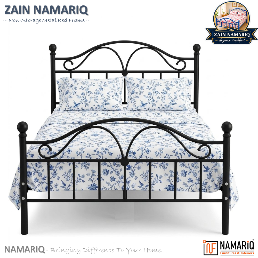 zain-namariq-wrought-iron-modern-metal-bed-cot-space-saving-bedroom-furniture-elegant-head-footboard-noise-free-easy-assembly-with-without-mattress-king-queen-single-sizes-powder-coated-black-color