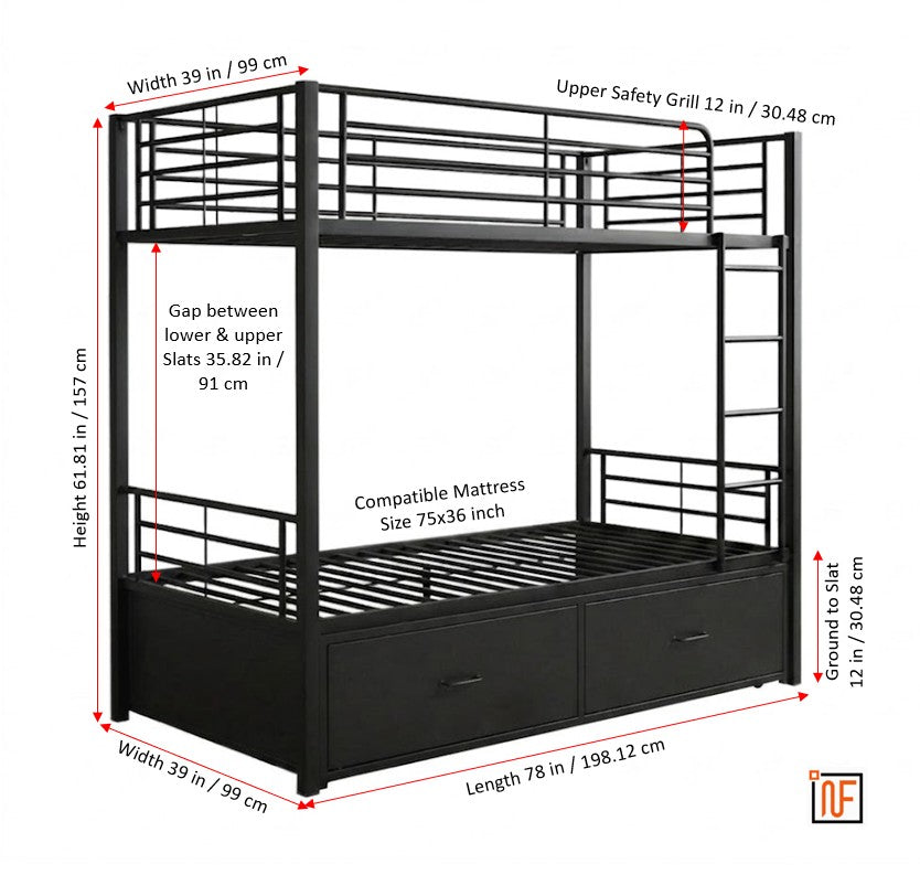 yugma-namariq-twin-over-twin-heavy-duty-metal-bunk-bed-with-integrated-dual-drawer-storage-matte-black-powder-coated-finish-without-mattresses