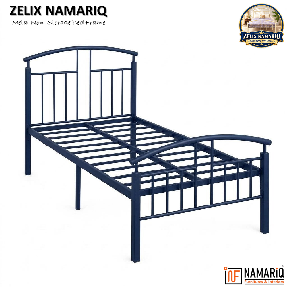 zelix-namariq-wrought-iron-metal-bed-without-inbuilt-storage-box-space-saving-bedroom-living-room-cot-bed-king-queen-single-sizes-with-without-mattress-blue-color