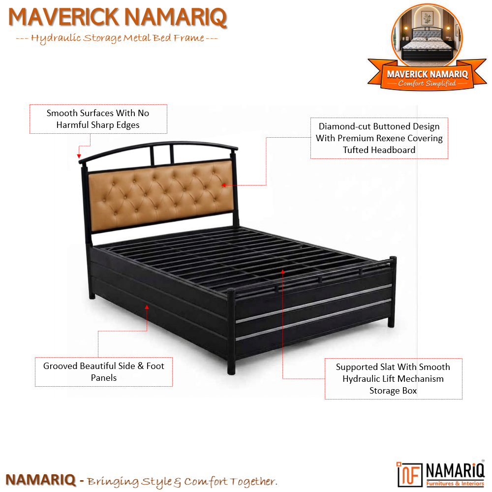 maverick-namariq-hydraulic-storage-metal-bed-frame-with-cushioned-tufted-headboard-bedroom-furniture-easy-assembly-premium-powder-coated-king-queen-single-sizes-black-brown-color
