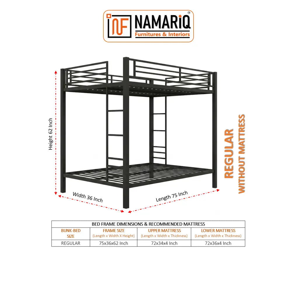 aegis-namariq-twin-over-twin-heavy-duty-metal-bunk-bed-without-inbuilt-storage-anti-rust-water-resistant-powder-coated-finish-black