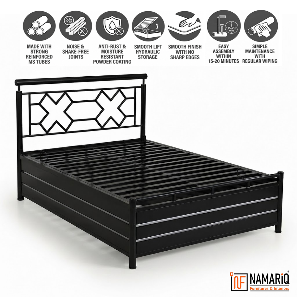mistral-namariq-heavy-duty-hydraulic-storage-metal-bed-frame-with-designer-headboard-bedroom-furniture-easy-assembly-premium-powder-coated-king-queen-single-sizes-black-color