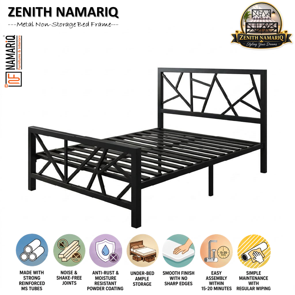 zenith-namariq-heavy-duty-metal-bed-frame-with-modern-geometric-x-pattern-solid-metal-bed-bedroom-home-furniture-with-without-mattress-powder-coated-black-finish-king-queen-double-single-sizes