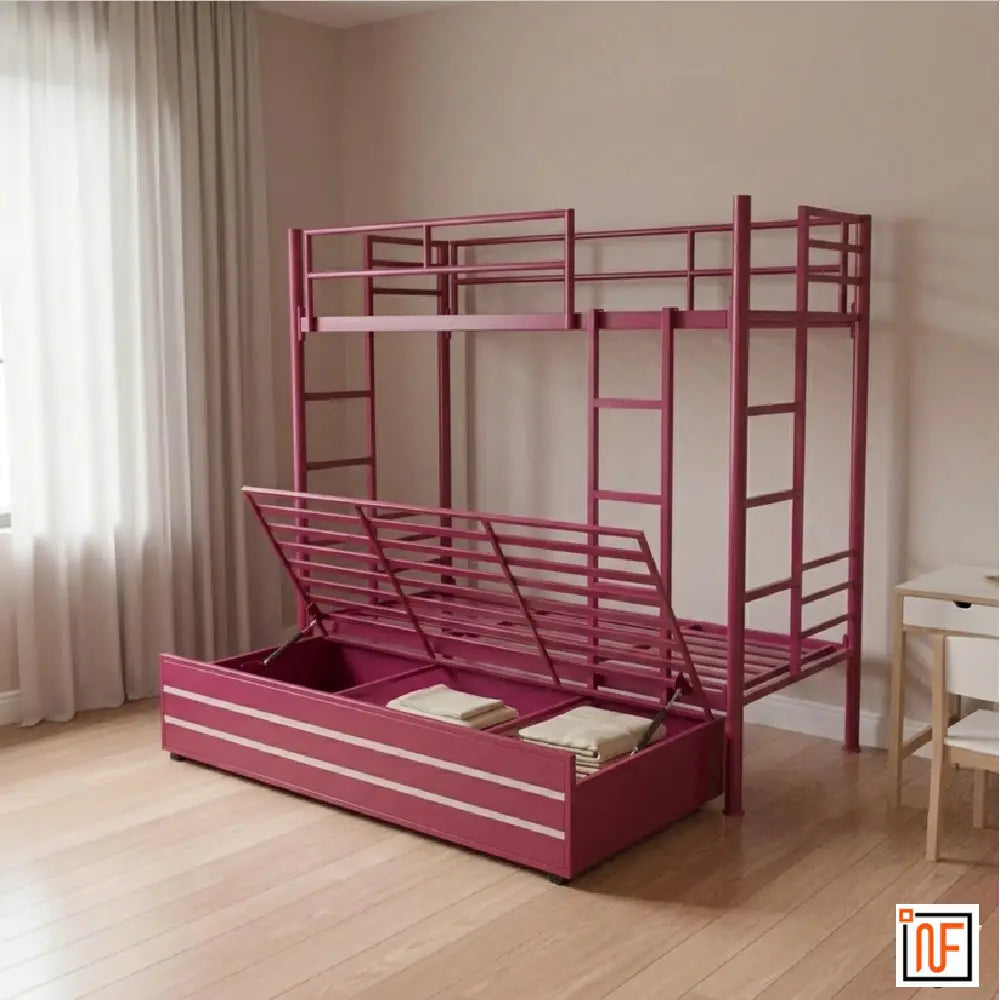 novus-namariq-twin-over-full-hydraulic-storage-triple-zone-bunk-bed-anti-rust-moisture-proof-powder-coated-finish-dark-pink