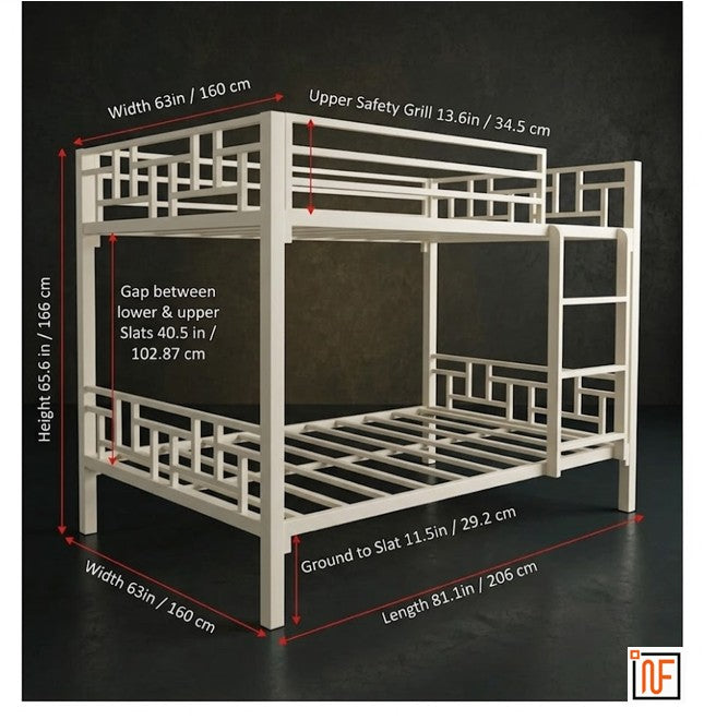 parivar-namariq-upgrade-your-sleep-space-with-the-namariq-full-over-full-metal-bunk-bed-for-4-persons-without-box-storage-without-mattresses-ivory-white-powder-coated-finish