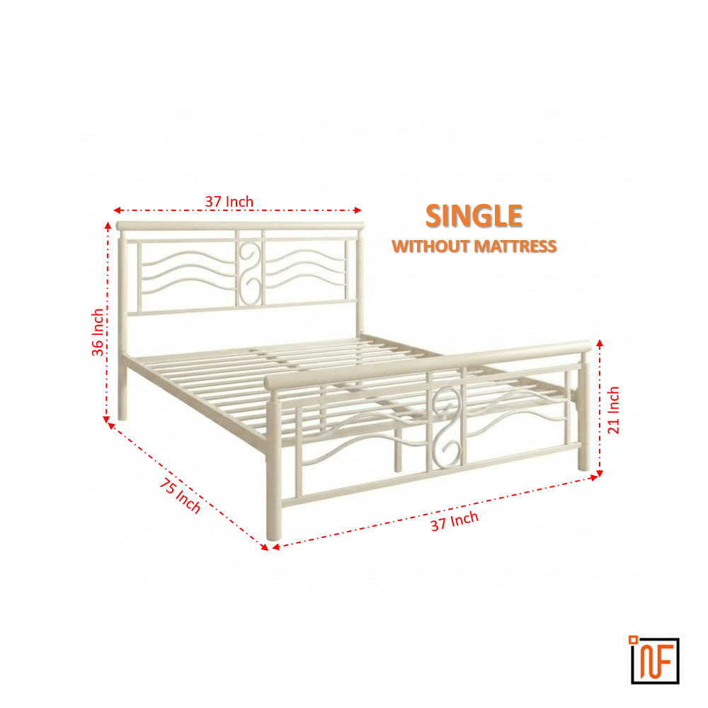 zephyr-namariq-modern-sleek-wavey-wrought-iron-metal-bed-cot-for-bedroom-without-inbuilt-storage-water-resistant-anti-rust-powder-coated-finish-ivory