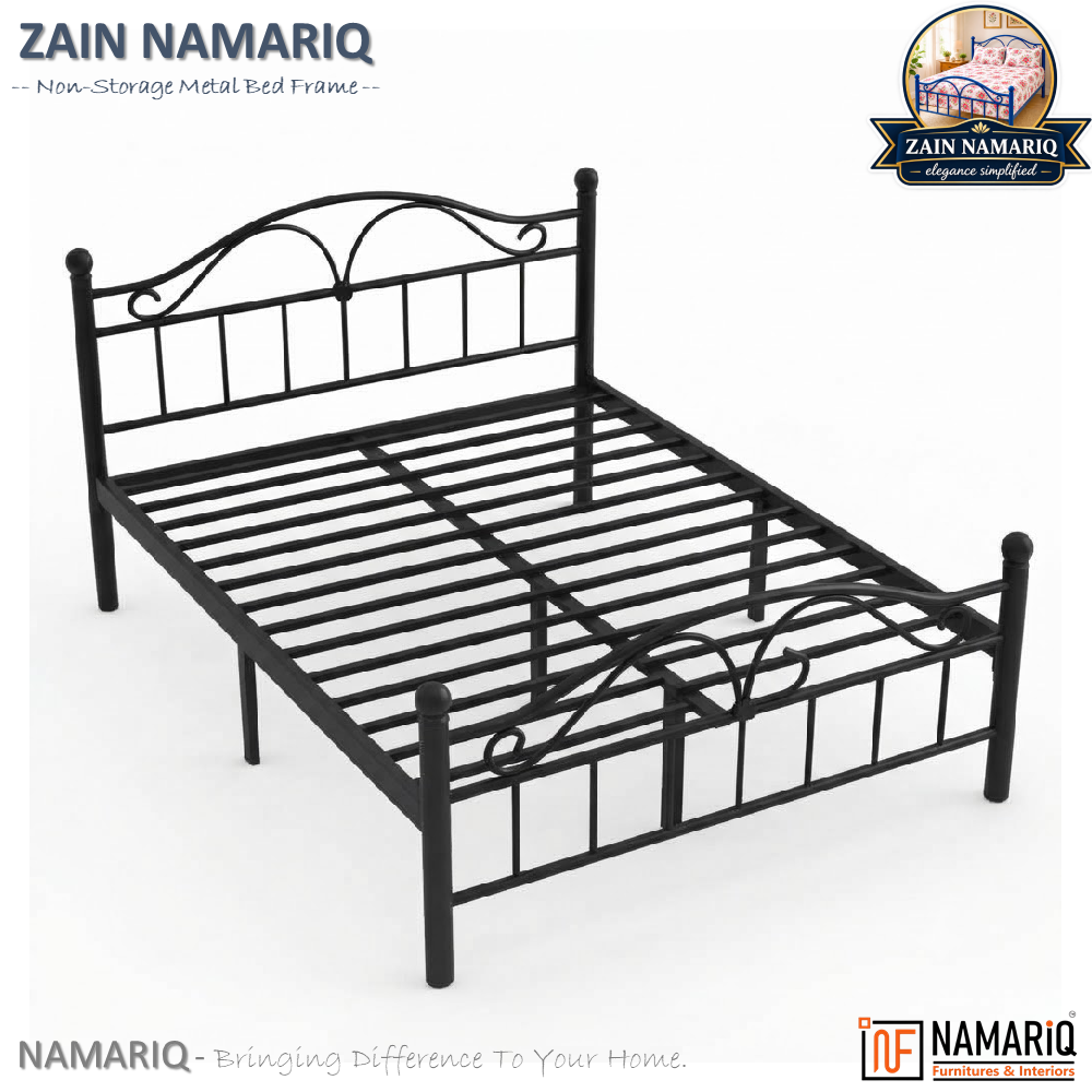 zain-namariq-wrought-iron-modern-metal-bed-cot-space-saving-bedroom-furniture-elegant-head-footboard-noise-free-easy-assembly-with-without-mattress-king-queen-single-sizes-powder-coated-black-color