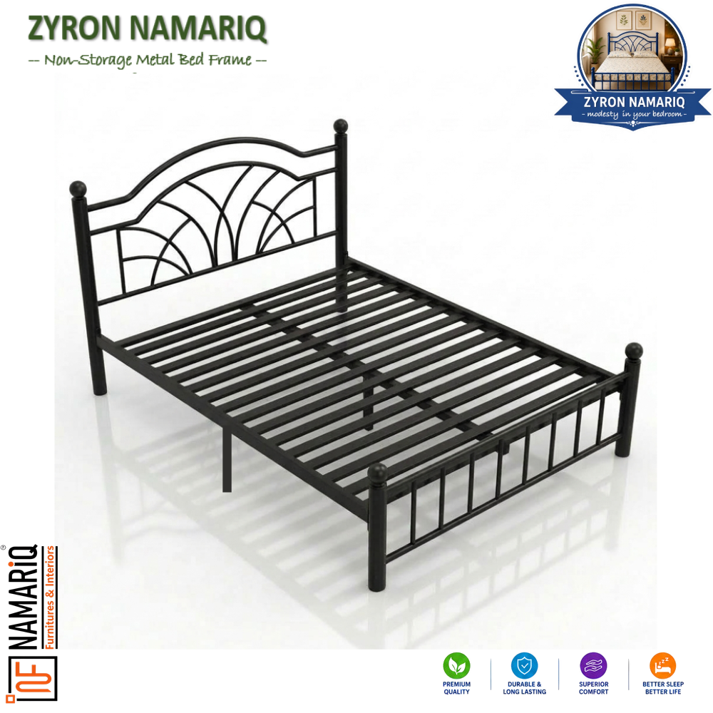 zyron-namariq-solid-wrought-iron-metal-bed-cot-without-inbuilt-storage-box-space-saving-bedroom-furniture-artistic-head-footboard-with-without-mattress-king-queen-single-sizes-powder-coated-black-color